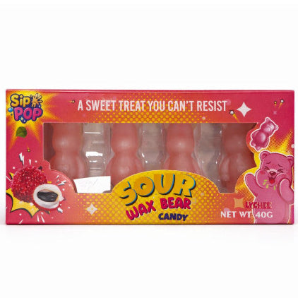 USA - Bear - Sour Lychee Flavour Wax Candy