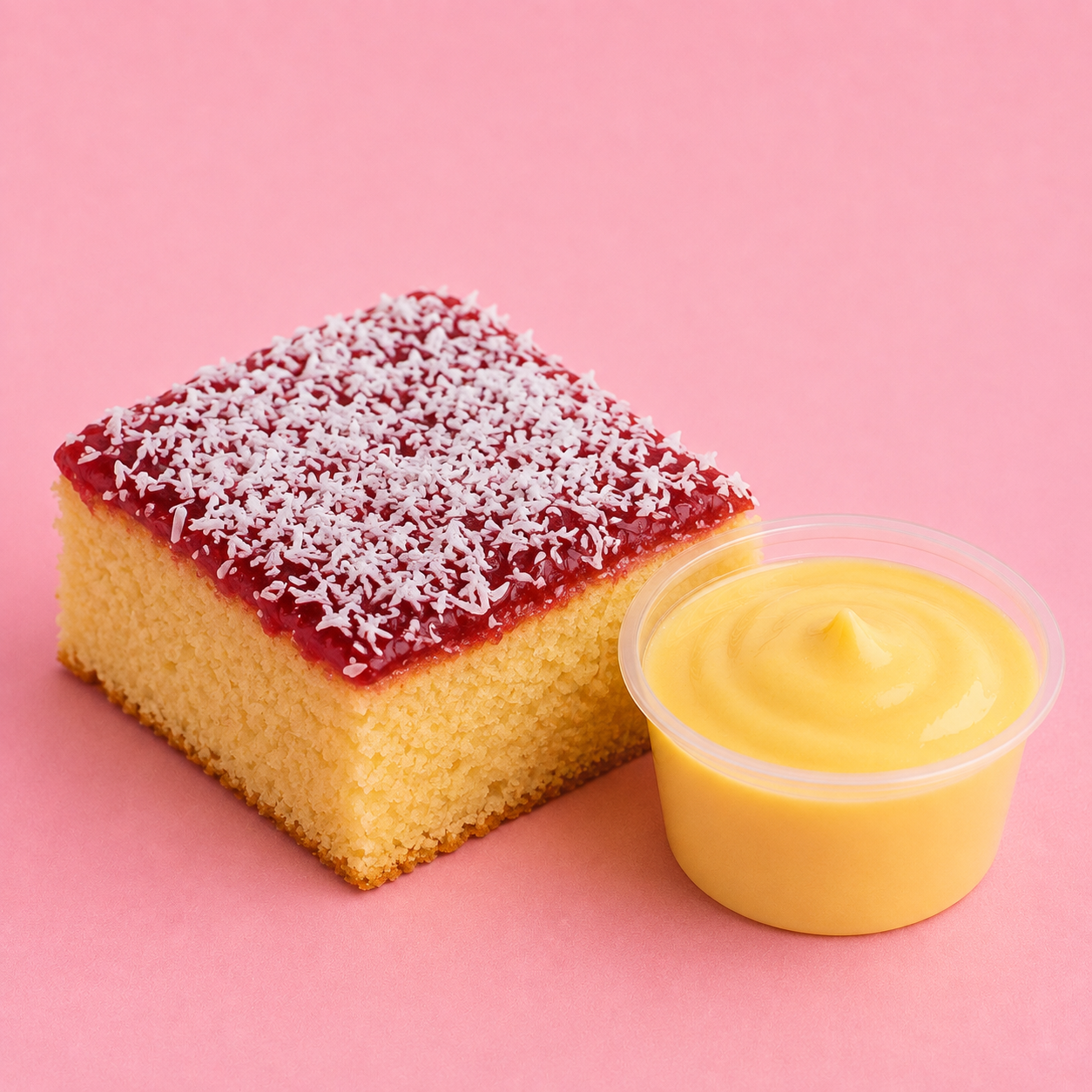 Jam & Coconut Sponge