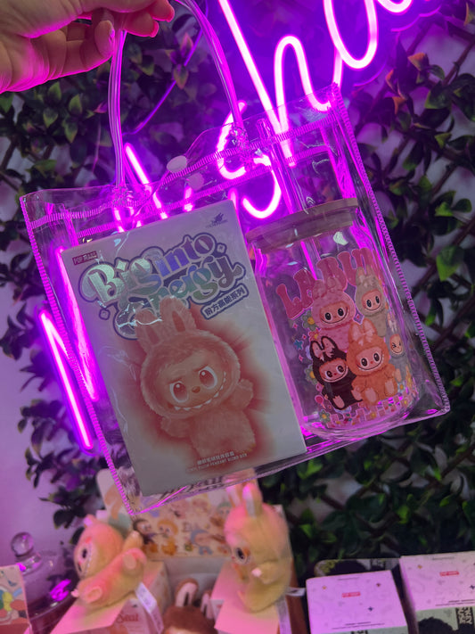 Labubu Glass Cup & Big Into Energy Mystery Bundle