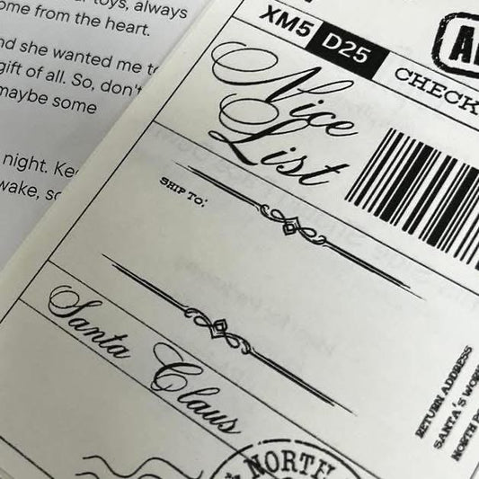 Christmas Postage Label