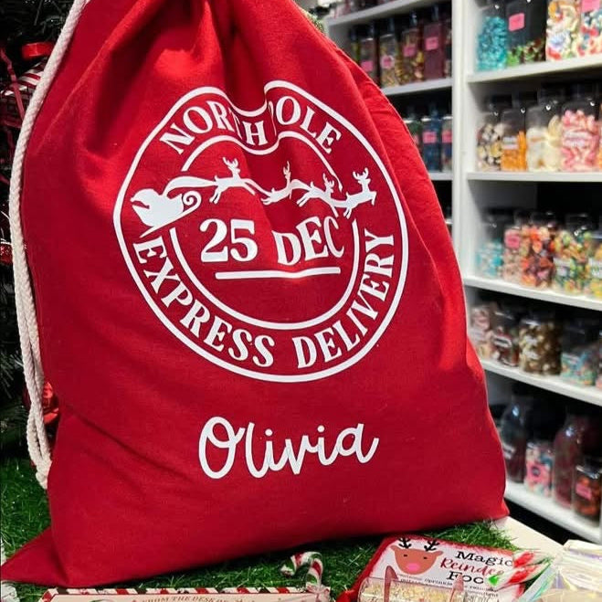 Personalised Christmas Gift Sack -PRE ORDER - DISPATCH & COLLECTION FROM 24TH NOV