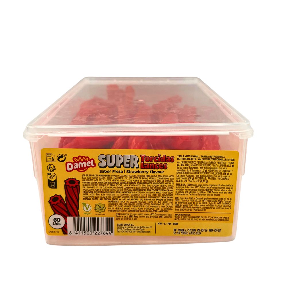 Red Liquorice Tubes